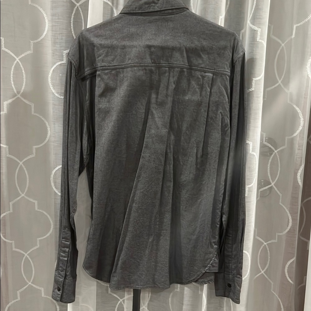 Gray Button-Up Shirt - Picture 3 of 3